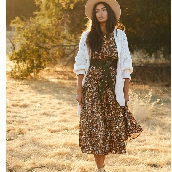 denim dungaree maxi dress FRNCH Selvi Denim Dress in Blue Jean
